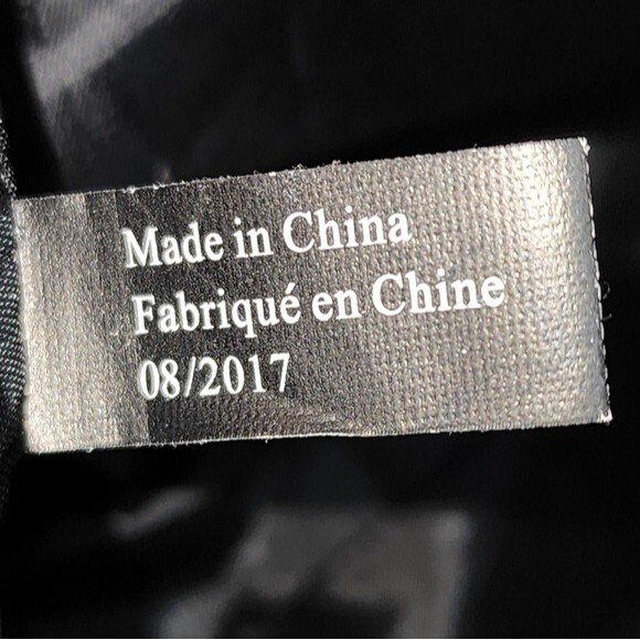 Victoria's Secret Black & Multi Sequin Striped Tote/Weekender 16"X13"X5.5" - Picture 9 of 10